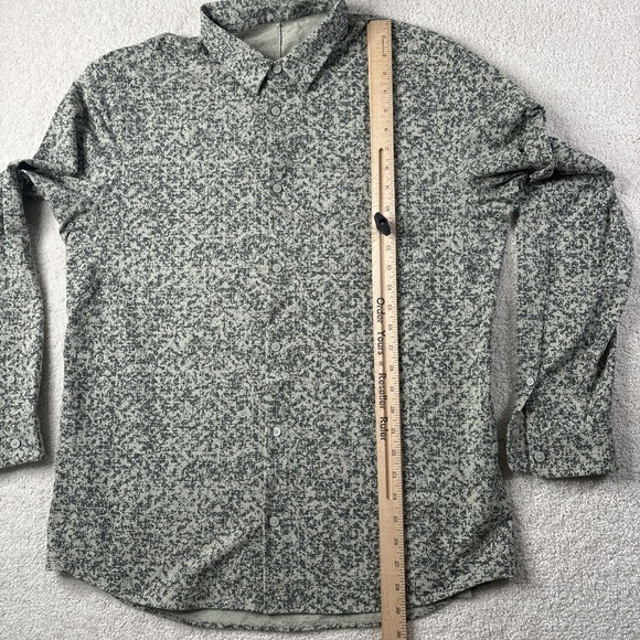 Lululemon Shirt Men's XL Green Particle Camo Performance Casual Button Collared - Picture 8 of 16